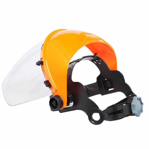 SOPORTE PARA PROTECTOR FACIAL CON ARNÉS CREMALLERA